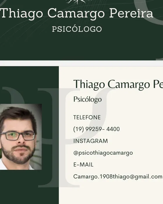 Retrato de Thiago Camargo Pereira