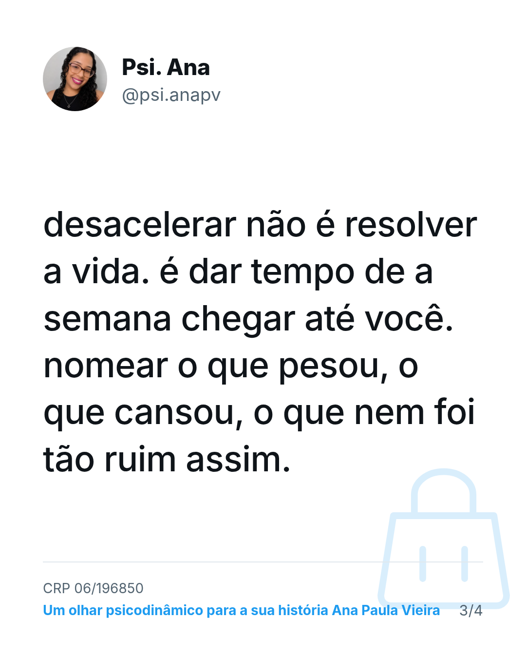 desacelerar não é resolver a vida. é dar tempo de a semana chegar até você. nomear o que pesou, o que cansou, o que nem foi tão ruim assim.